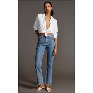 Agolde Mid-Rise Relaxed Bootcut Jeans Size 27